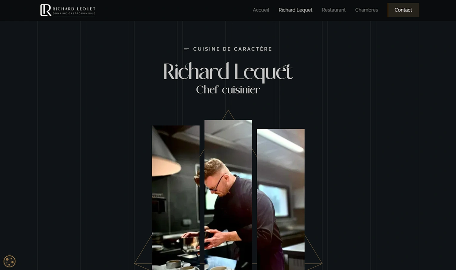 Section du site internet de Richard Lequet, fait par Jaéco