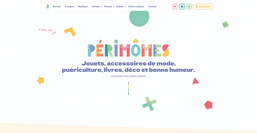 Section du site internet Périmômes, créé par Jaéco