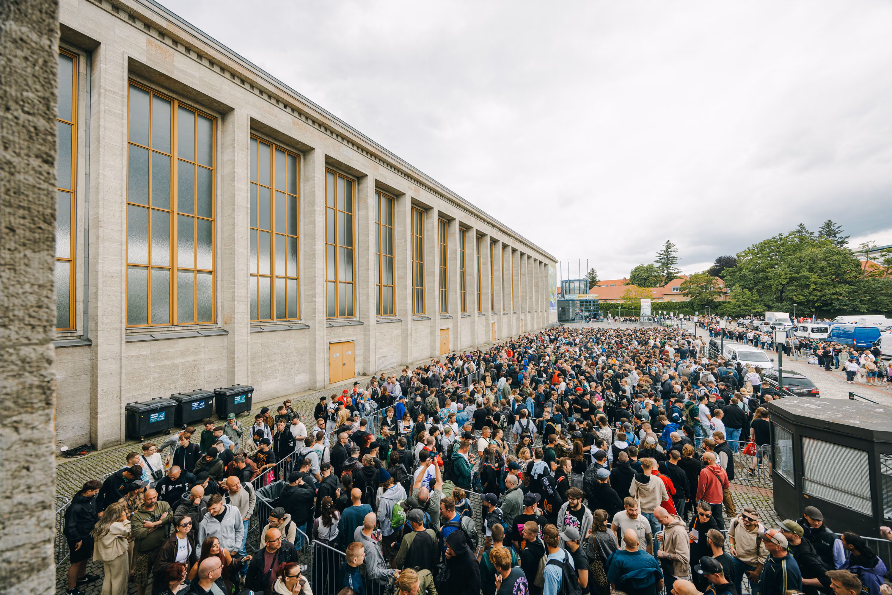 Visitors queuing at Mary Jane Berlin