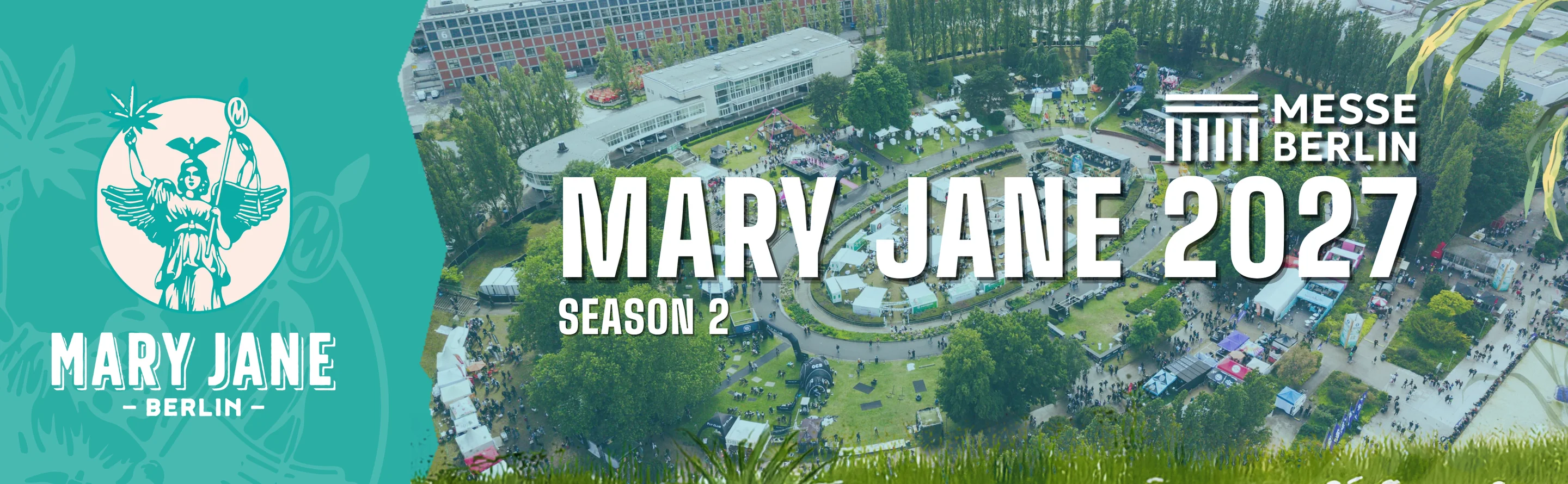 Mary Jane Berlin 2027, Season 2, Luftaufnahme des Messegeländes der Messe Berlin
