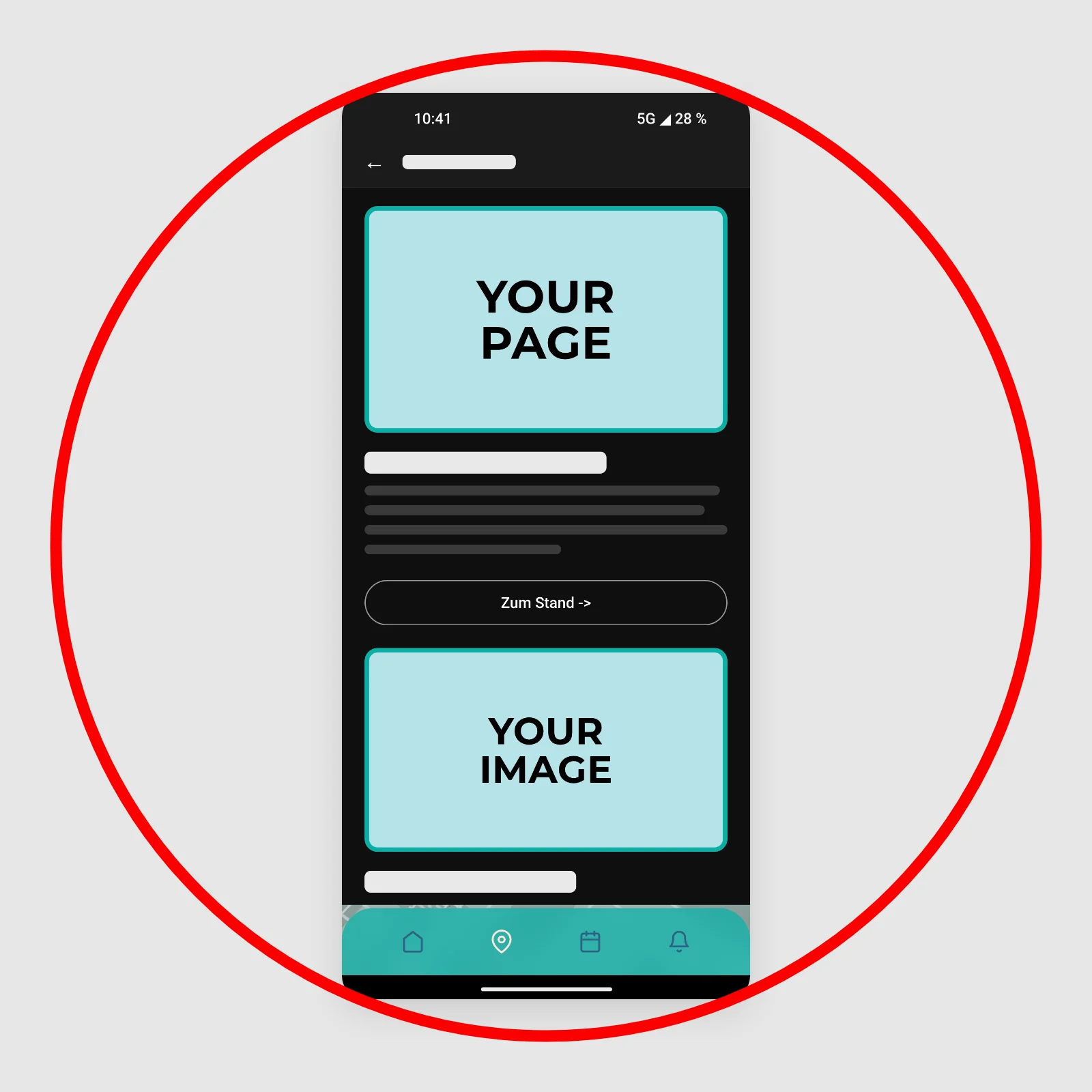 Eigene Seite in der App