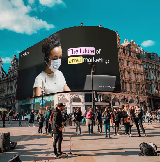 Emitly digital bill board by ofspace