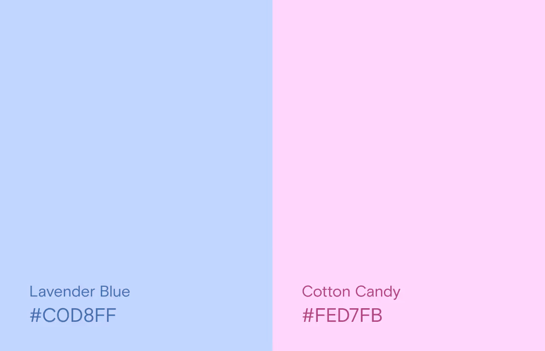 Emitly color plates lavender blue cottonn candy by ofspace