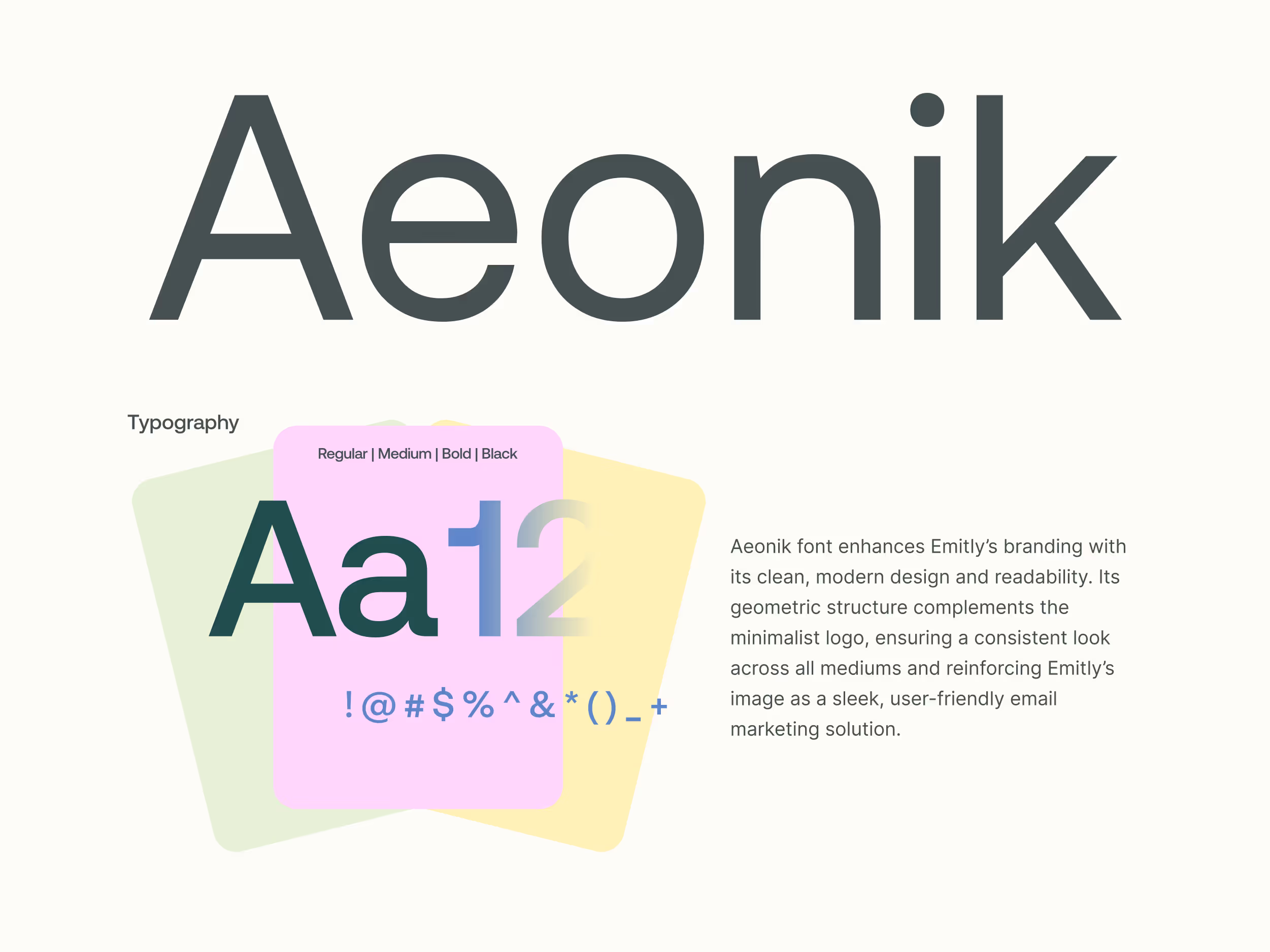 Emitly typography