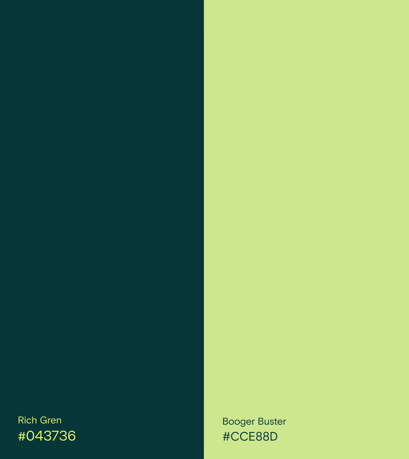 Emitly color plates rich gren booger buster by ofspace