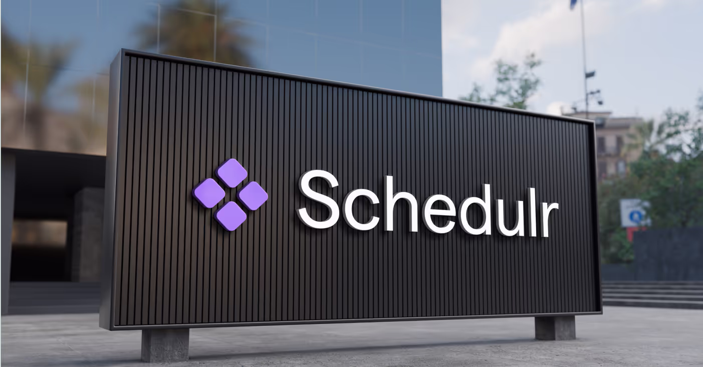 schedulr bill board logo by ofspace