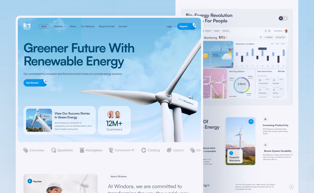 Behance feature project Windora