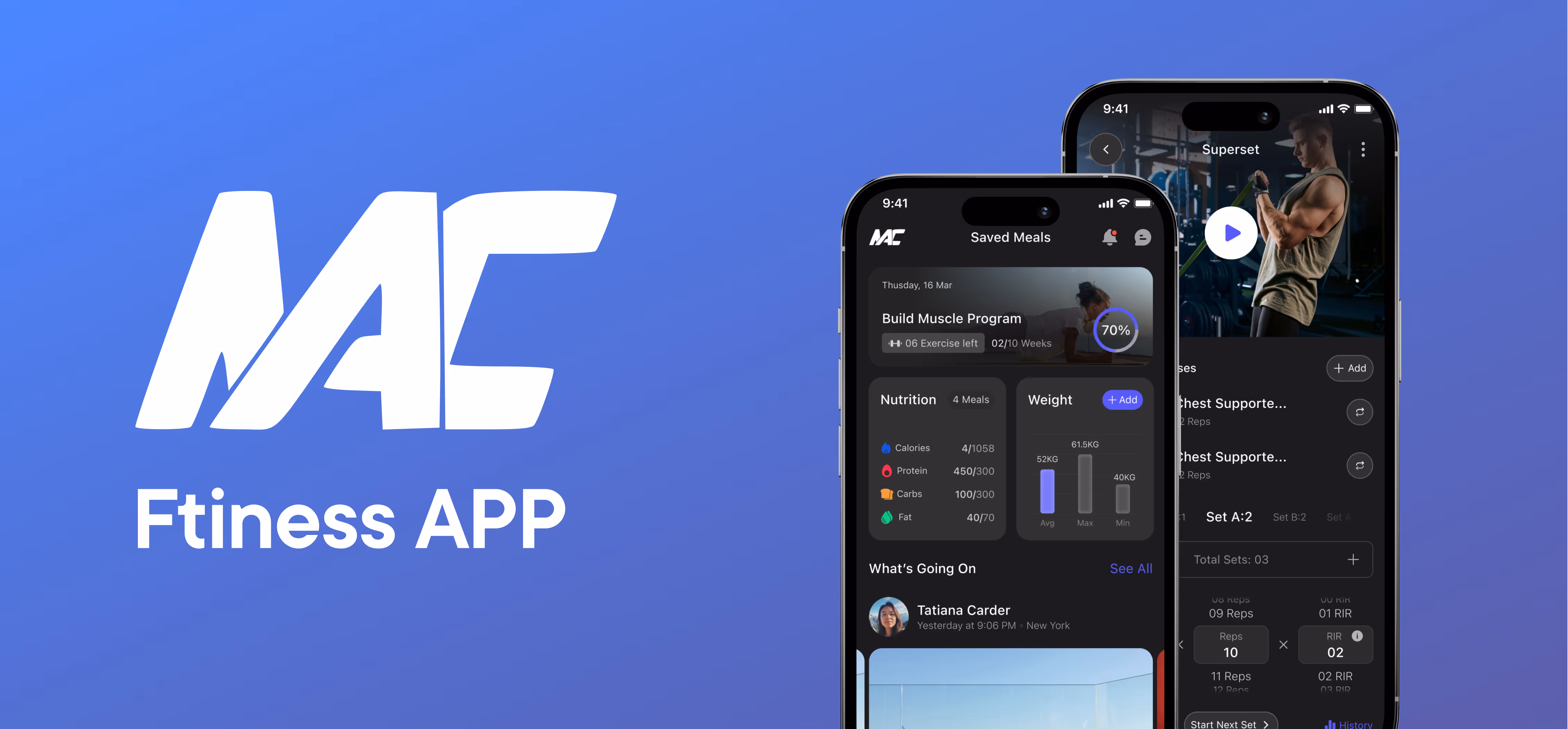 MAC Fitness App hero image by ofspace
