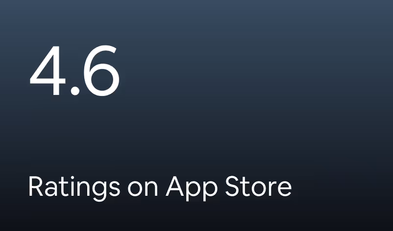 Ratings on app store
