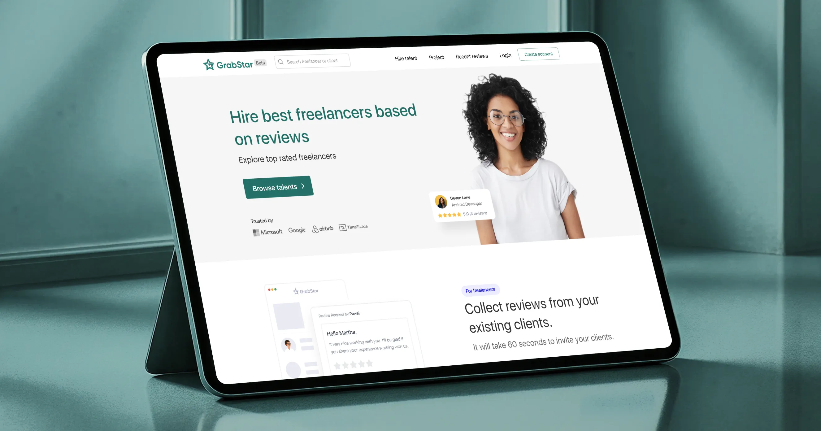 Grabstart- digital product design