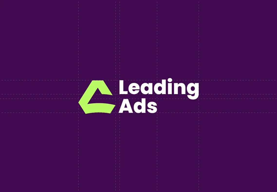 Leading Ads logo visuals by ofspace