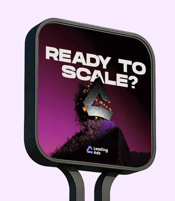 Leading Ads bill board logo by ofspace