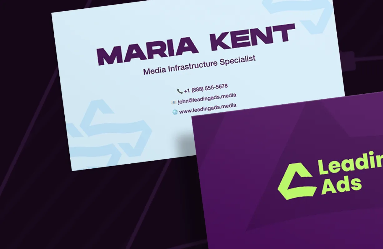 Leading Ads visiting card design 02 by ofspace