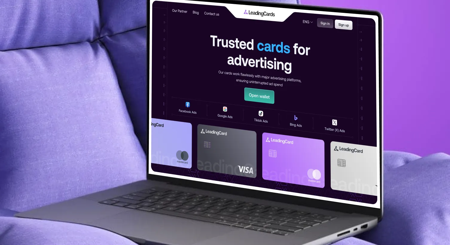 Leading Cards Case study header by ofspace