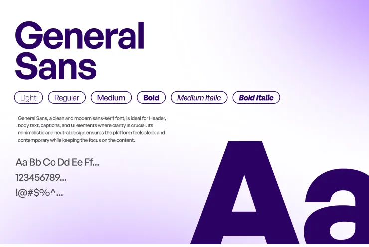 Leading Cards typography presentation by ofspace