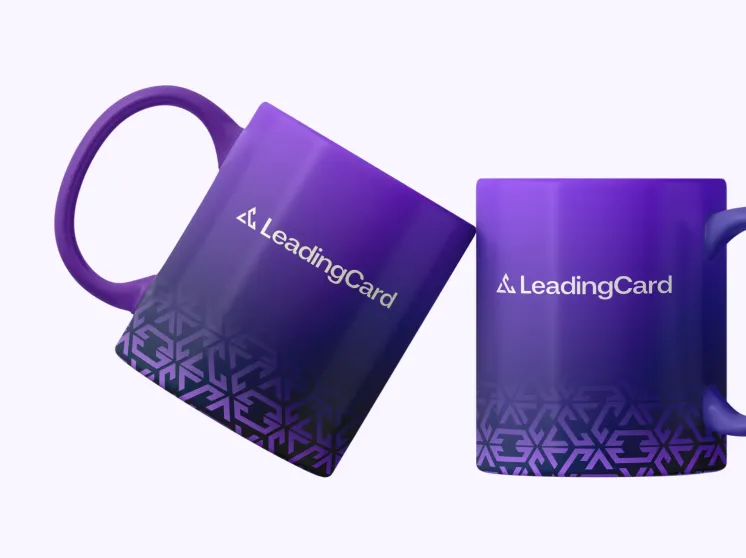 Leading Cards cup branding by ofspace