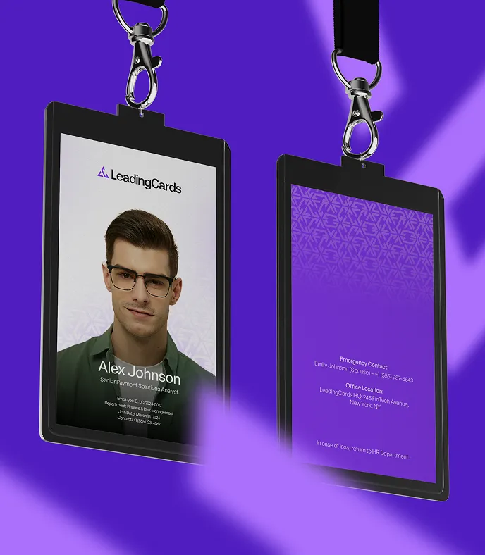 Leading Cards ID branding by ofspace