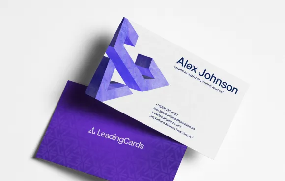 Leading Cards visit card branding by ofspace