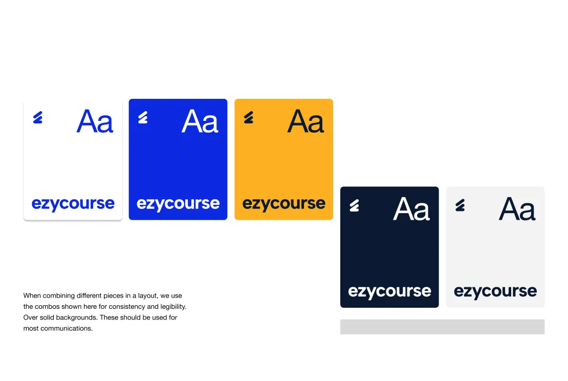 Ezy Course typography 01 by ofspace