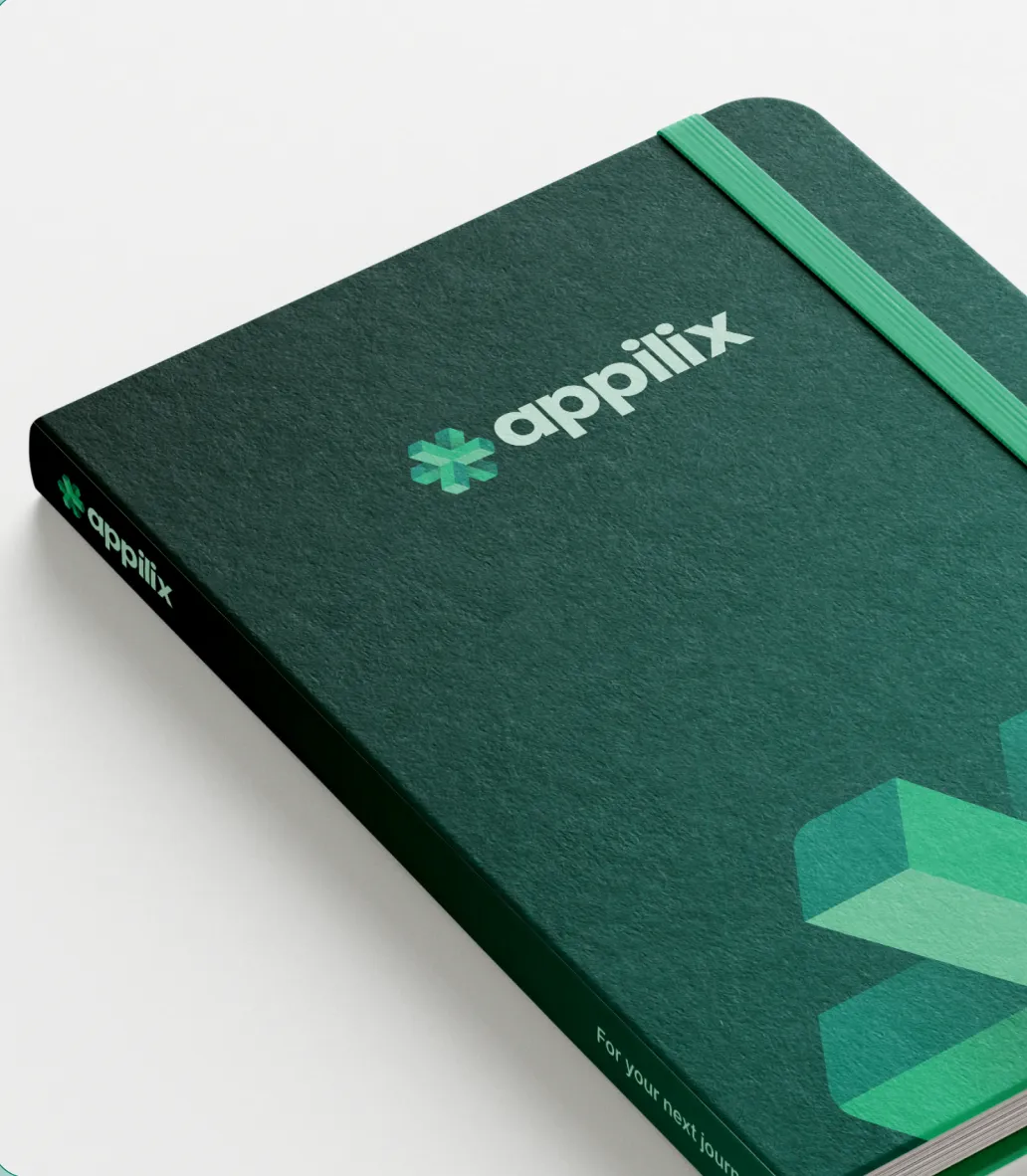 Appilix diary book branding by ofspace