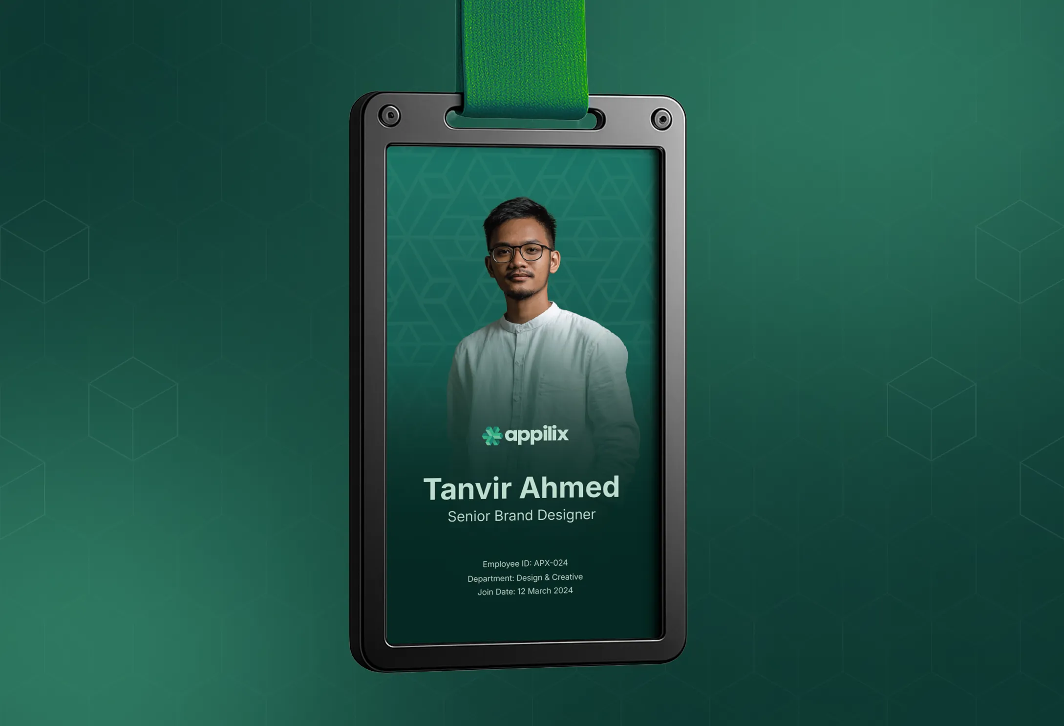 Appilix ID card branding by ofspace