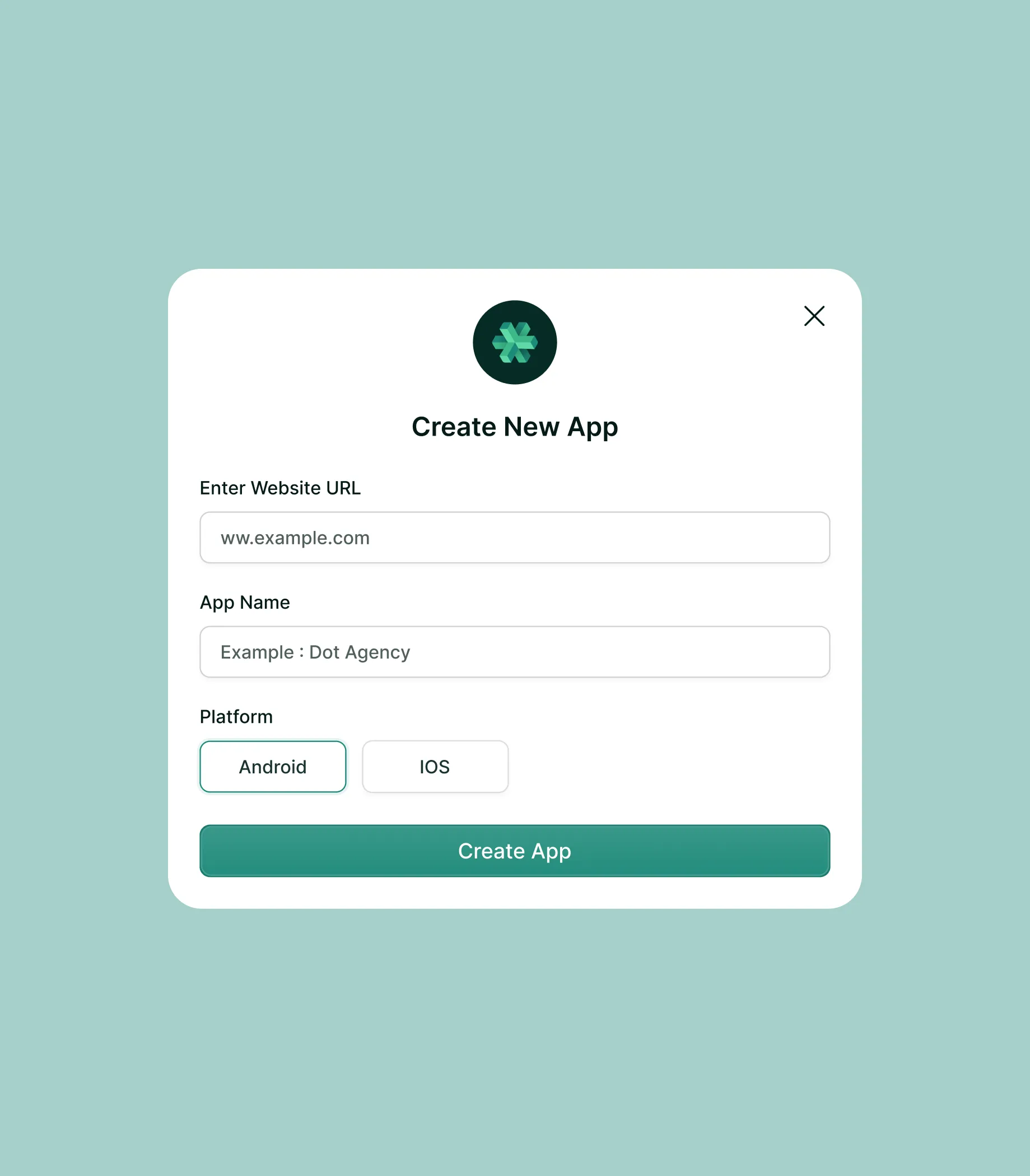 Appilix create new app card desgin by ofspace