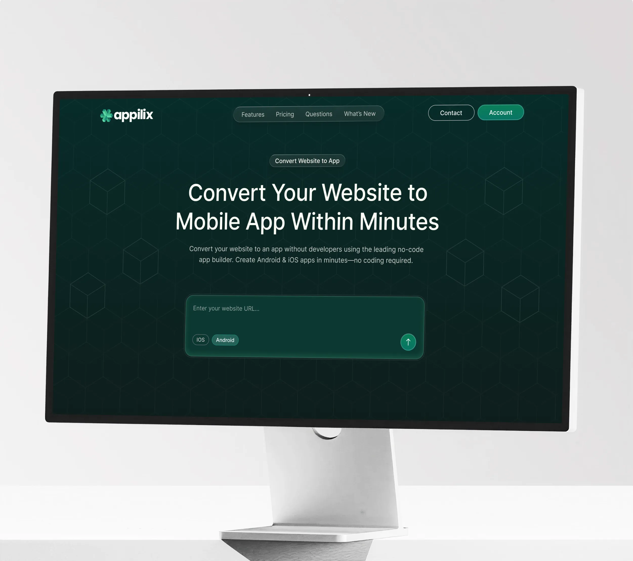 Appilix web header mockup by ofspace