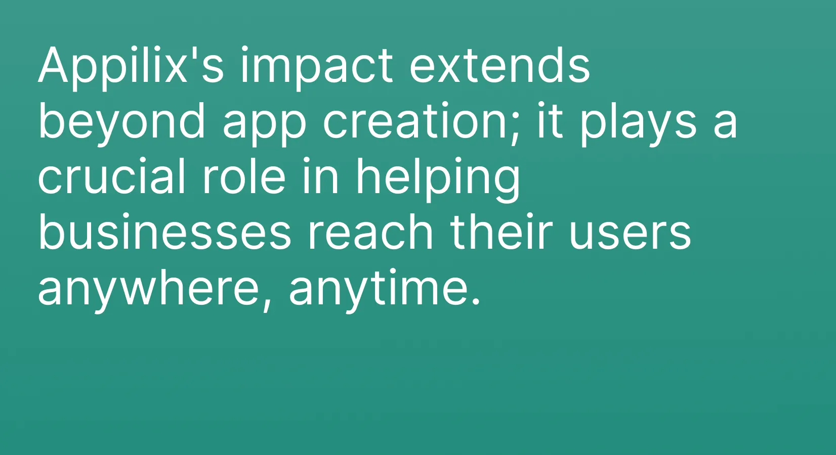 Appilix impact extends