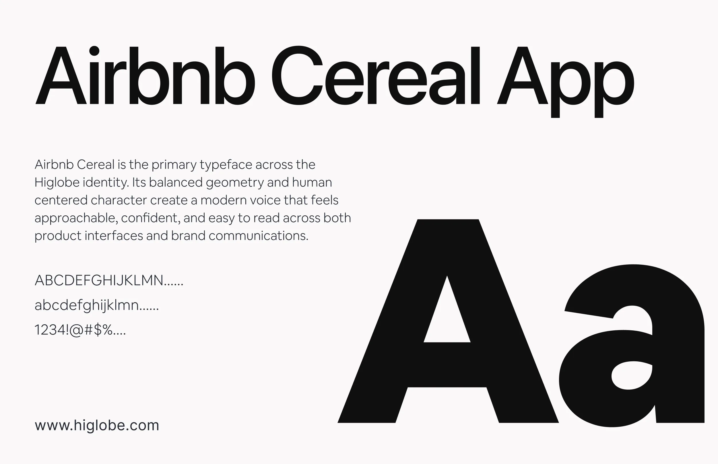 higlobe typography by ofspace