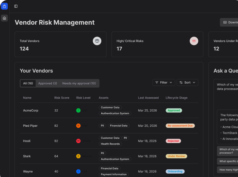 Vendor Assess (TPRM)