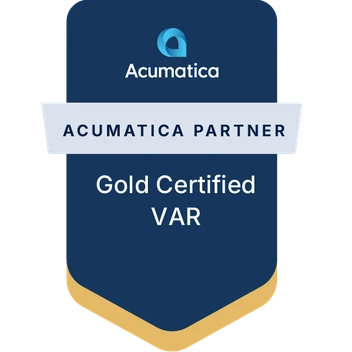 Acumatica Partner Gold Certified VAR badge