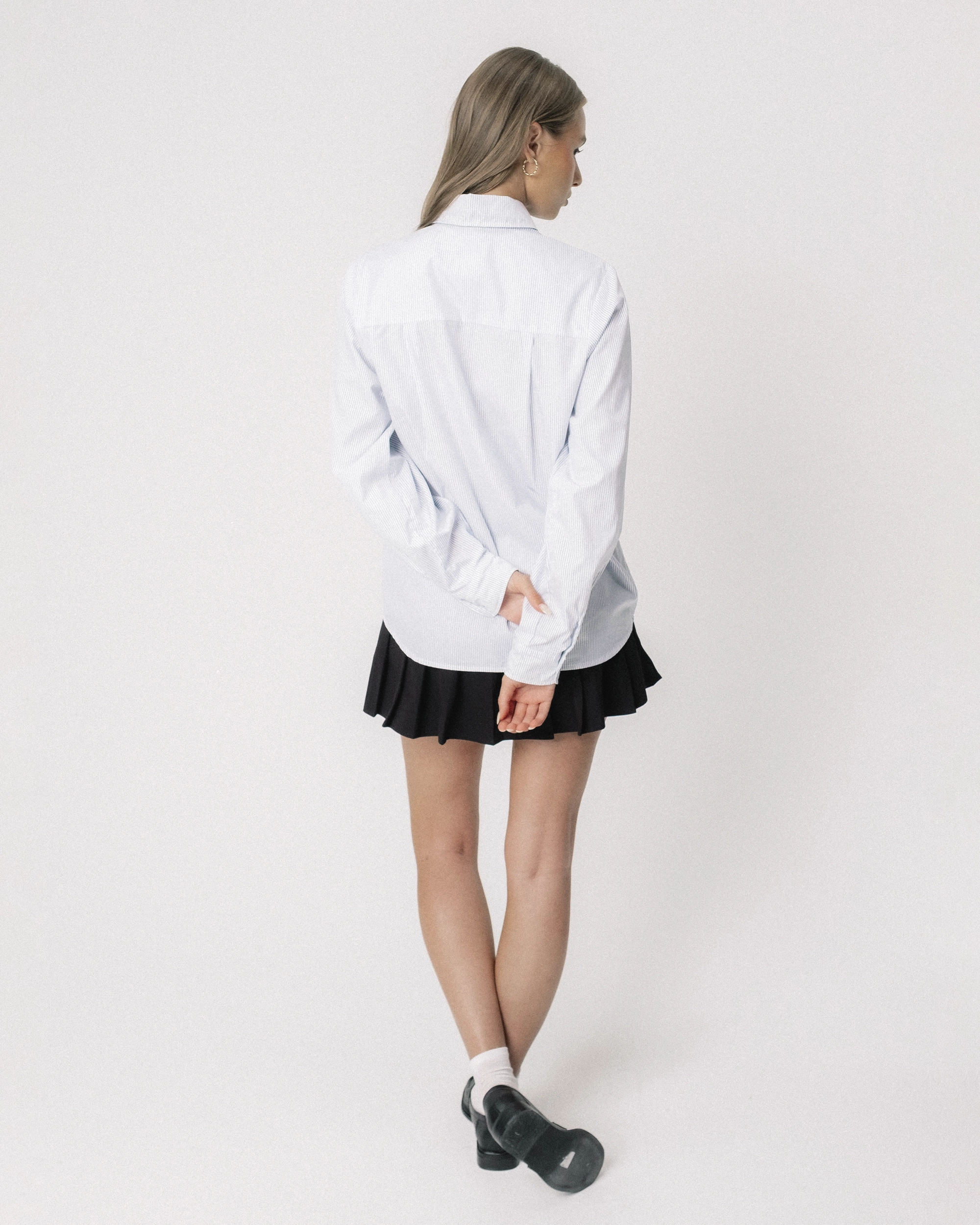 Back profile of the Lutea, Litton cotton womens shirt