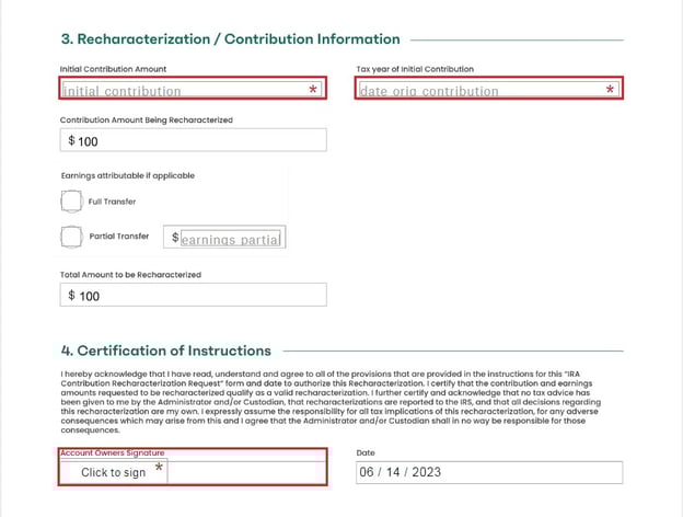 recharacterization 4-1