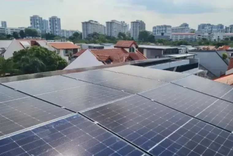 Sunollo solar installation on Singapore tiled roof - Bodmin Drive