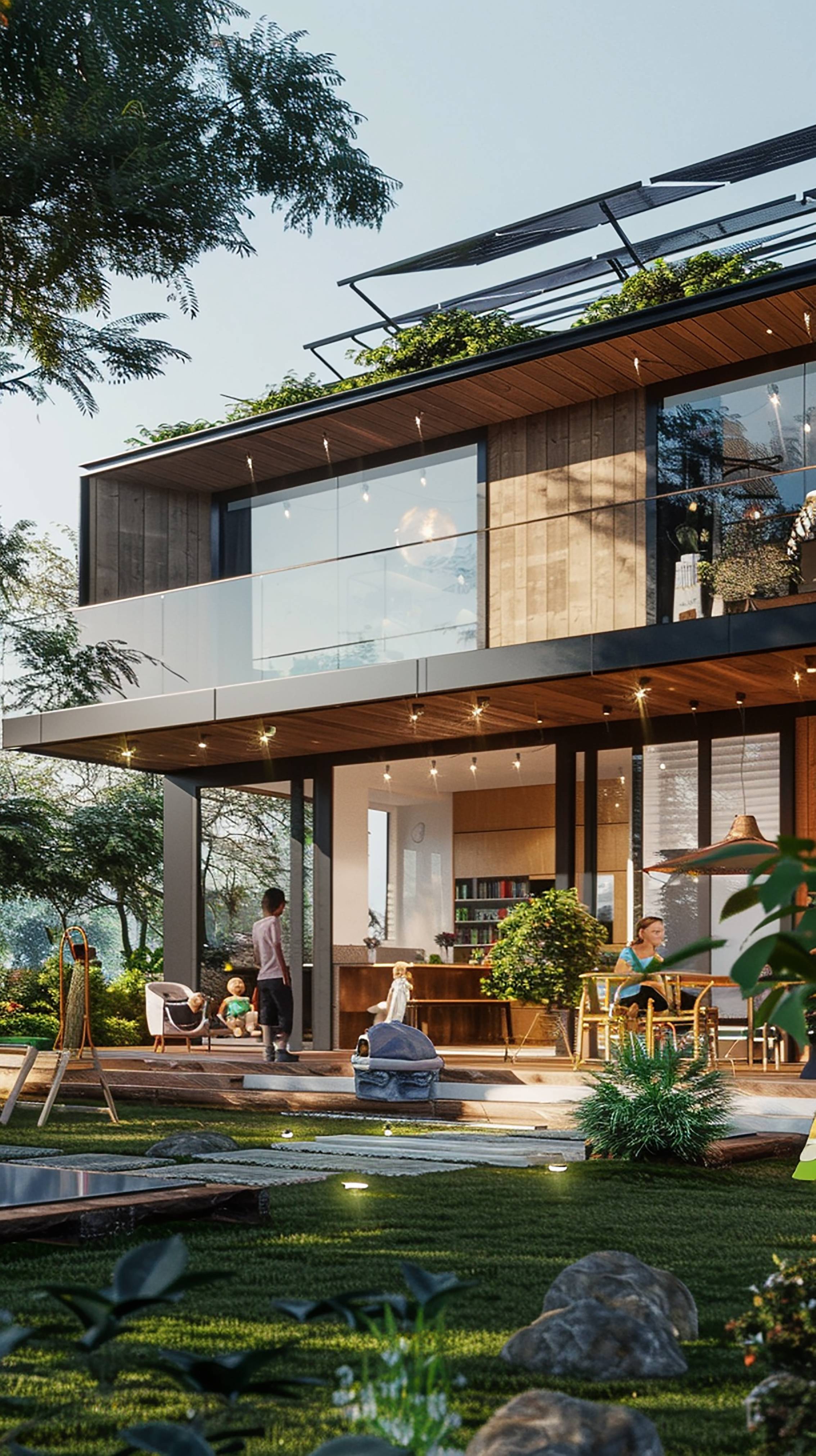 Happy Sunollo customer with completed solar installation