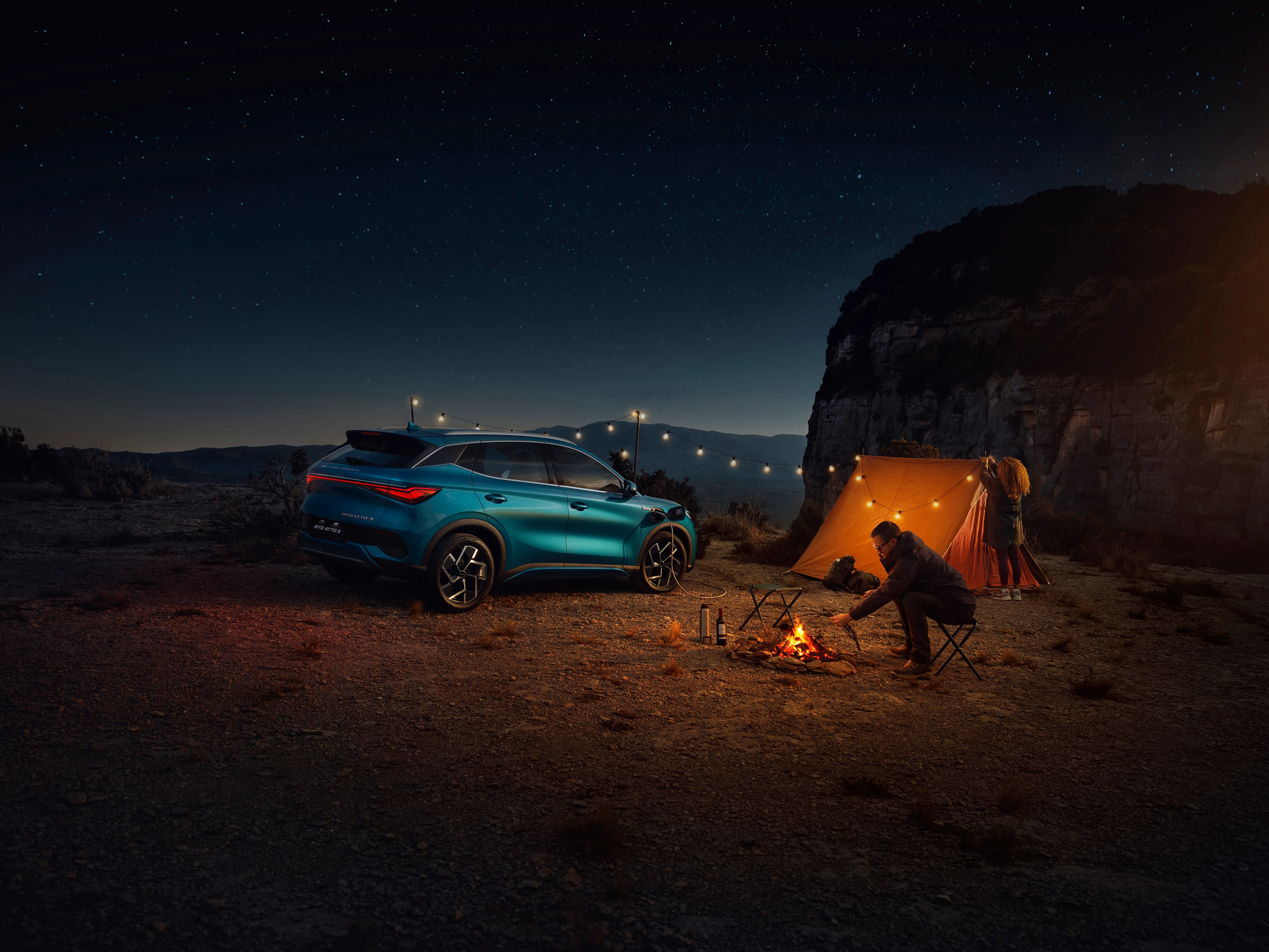 BYD ATTO 3, Vehicle-to-Load-Technologie, Outdoorkino