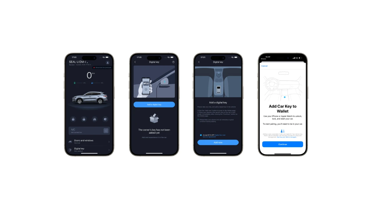 BYD SEAL U, Fahrend mit Rad am Dach durch Stadt