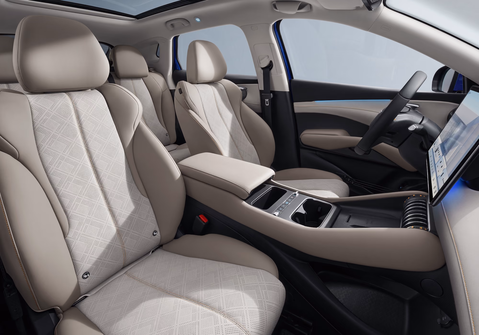 BYD ATTO 3 EVO, Innenansicht, das Cockpit, Mittelkonsole