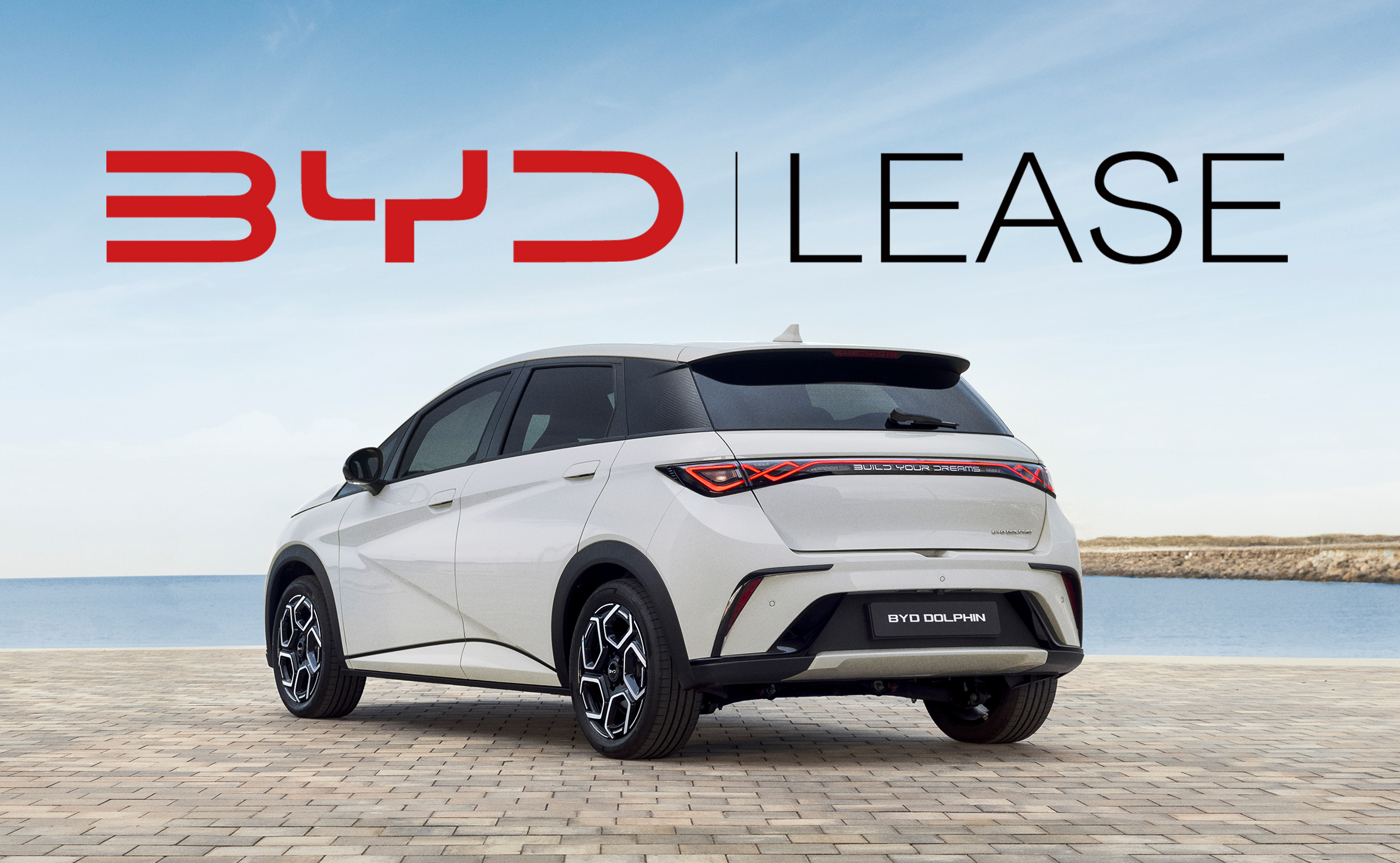 BYD DOLPHIN, Komplettansicht, Beifahrerseite, Fahrt beim Meer
