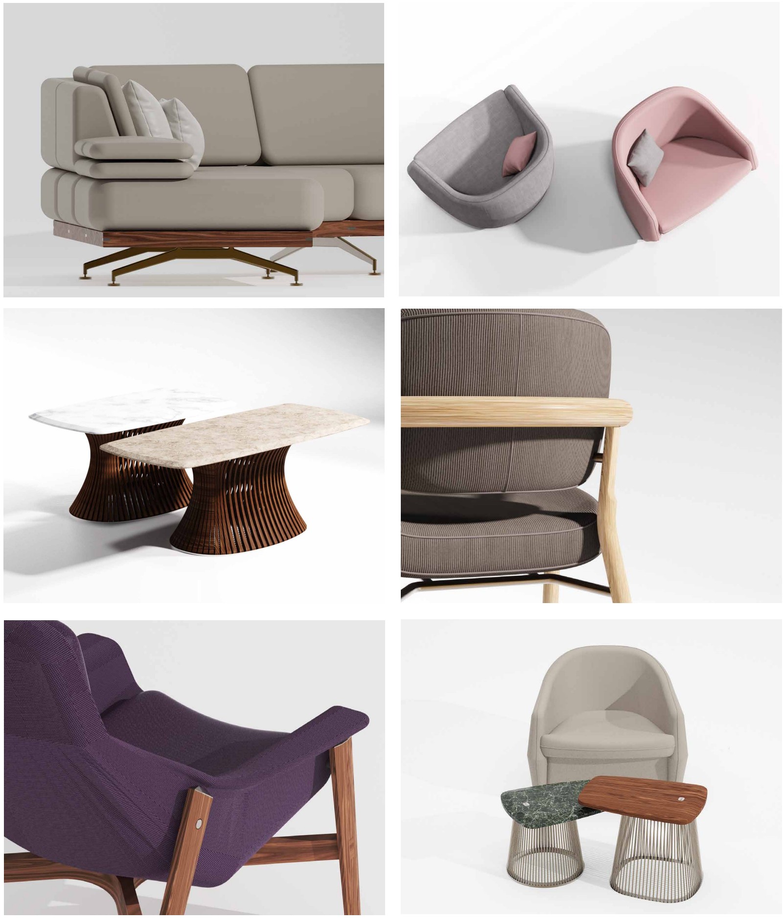 Preview of Ragusa seating, tables and furniture details