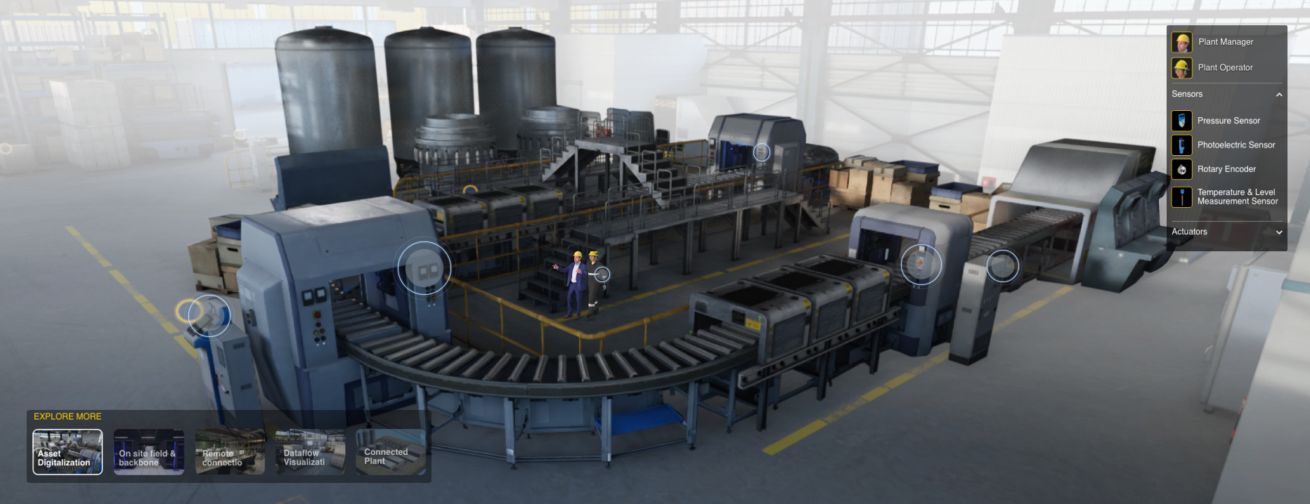 Image showing preview of Belden smart factory interface
