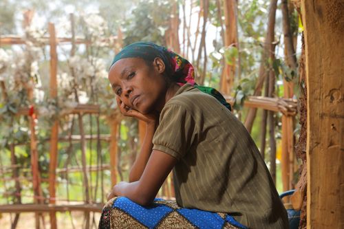 Abebech in the kitchen