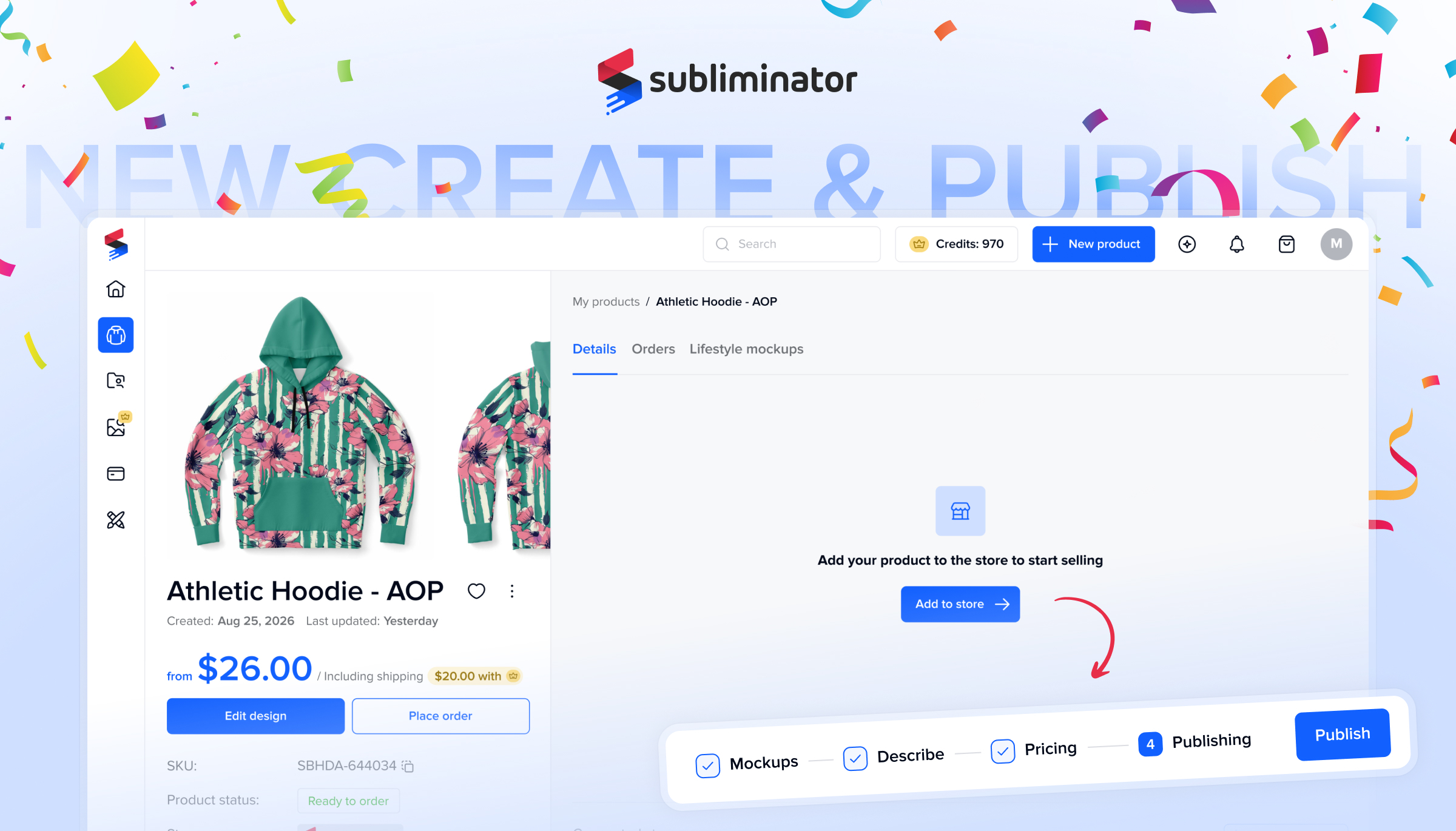 We've separated the creator tool from the commercial steps We've separated the creator tool from the commercial steps