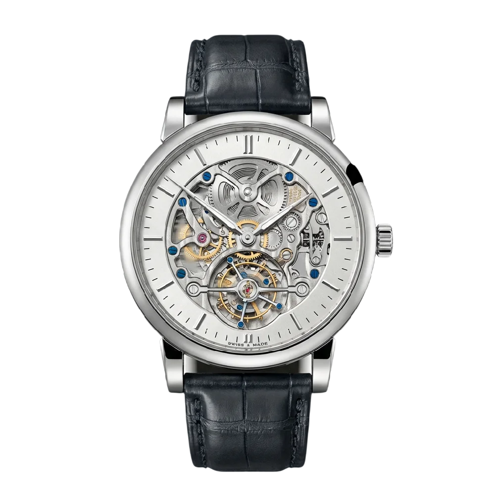A. Lange & Söhne Richard Lange horloge met witgouden kast en blauwe wijzerplaat