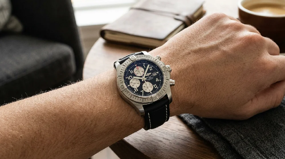 Beveiligde kluis met luxe horloges
