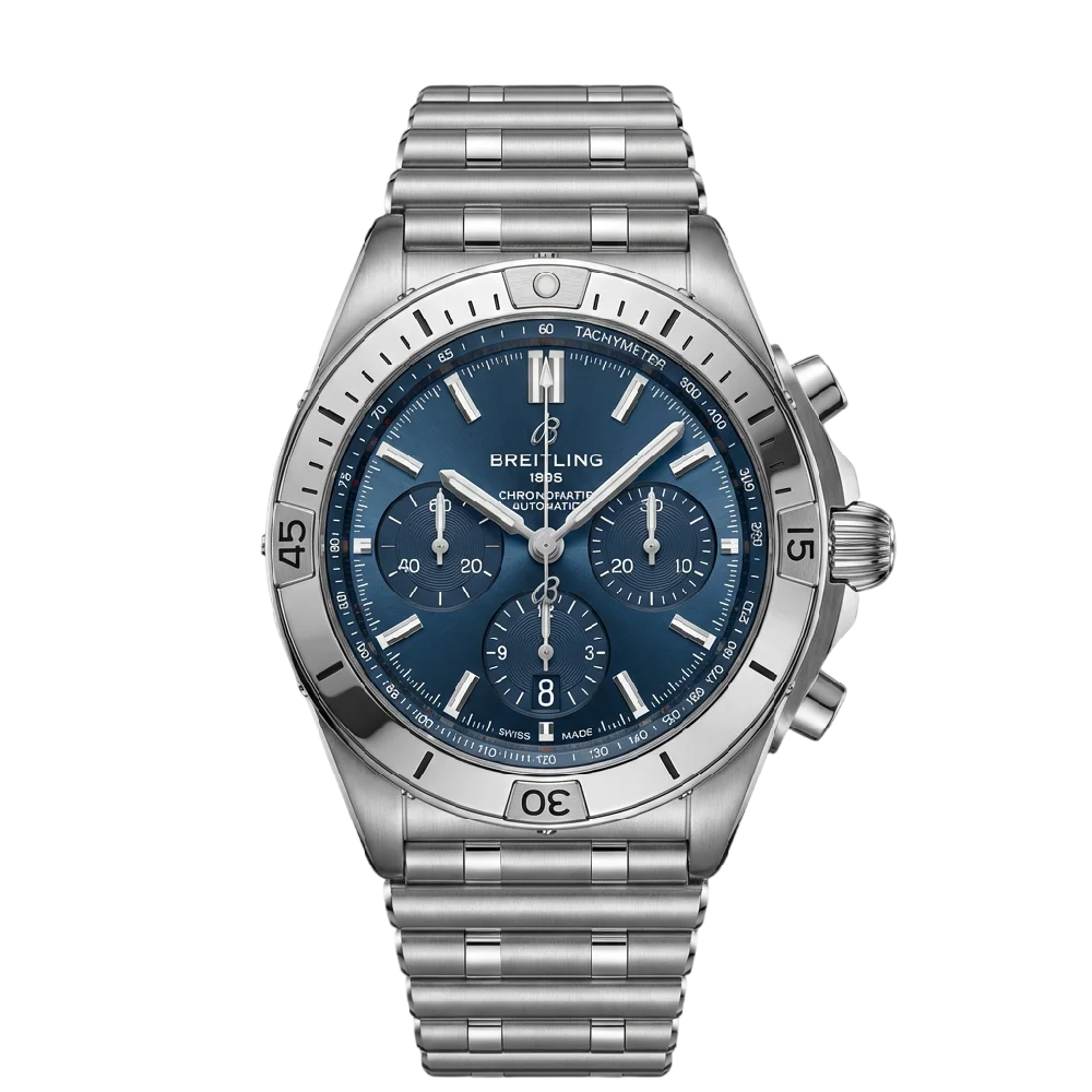 Breitling Chronomat horloge op lederen band
