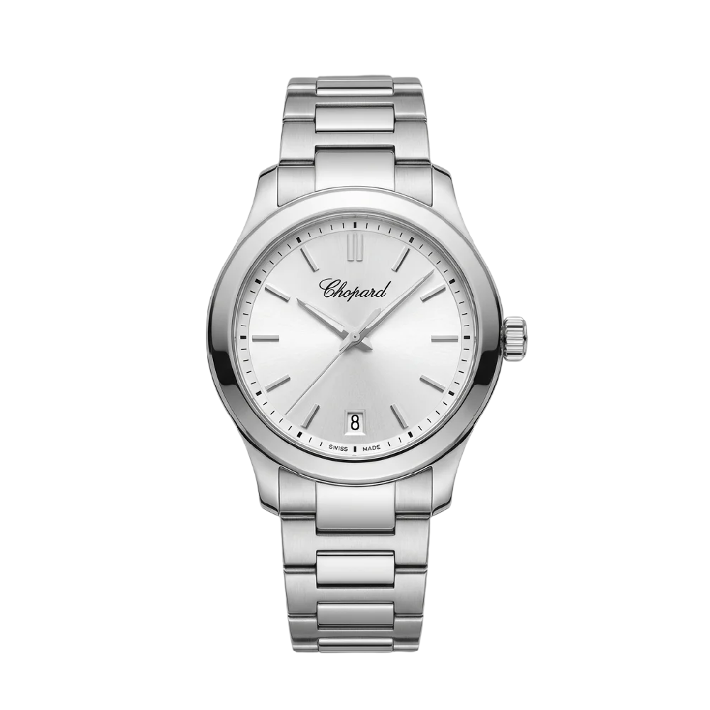 Chopard Happy Sport horloge met zwevende diamanten door Vandaag Verpanden