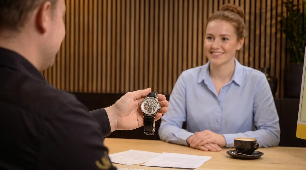 Hand vult een online formulier in op een laptop