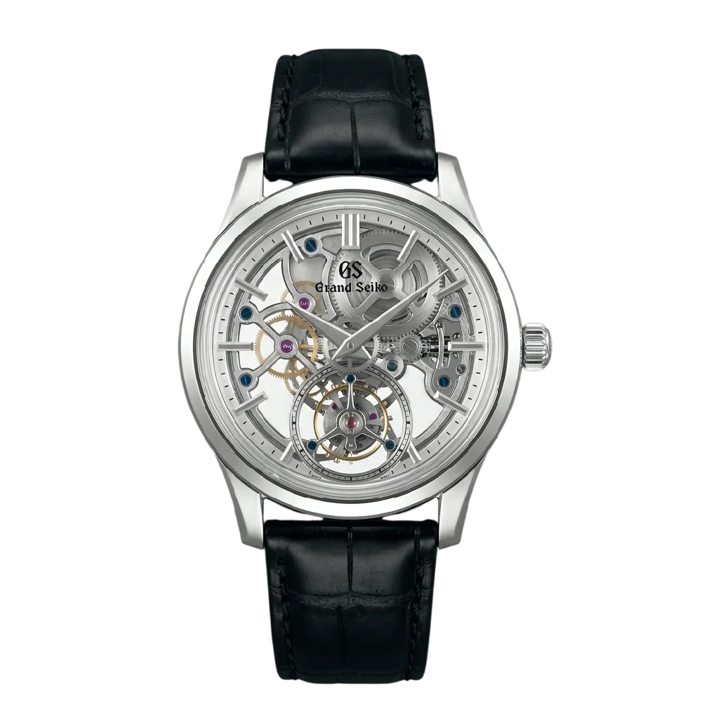 Luxe Grand Seiko Masterwork horloge met gedetailleerde wijzerplaat