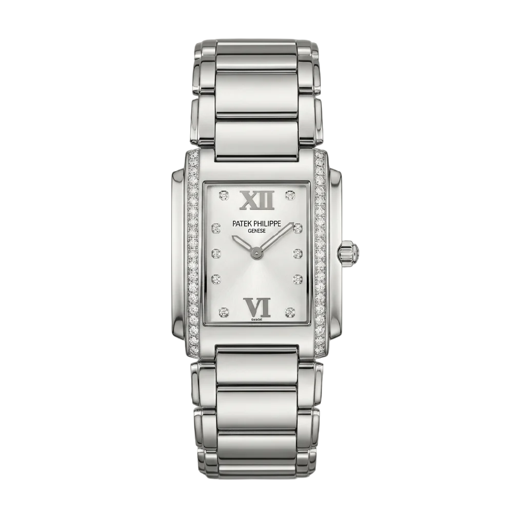 Patek Philippe Twenty-4 dameshorloge van roodgoud met diamanten